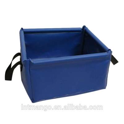 Waterproof 500D PVC Tarpaulin Folding Bucket, Camping Bucket, Carry Water Bucket For Picnic