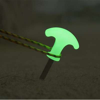 Steel Screw Tent Pegs Glow In The Dark Tent Stakes